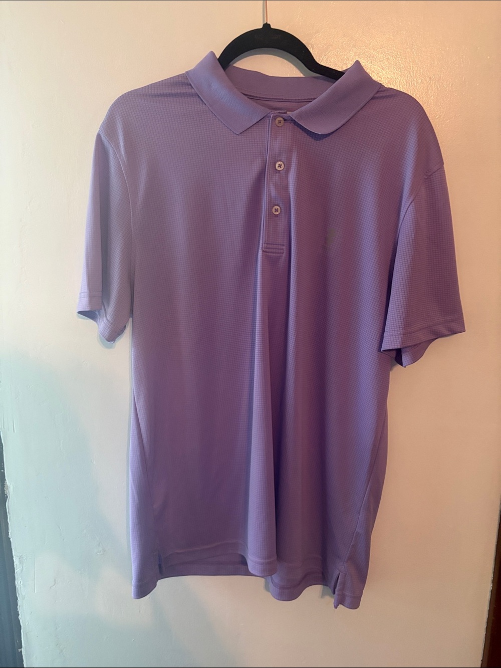 Izod Lavender Short-Sleeve Polo Size Large